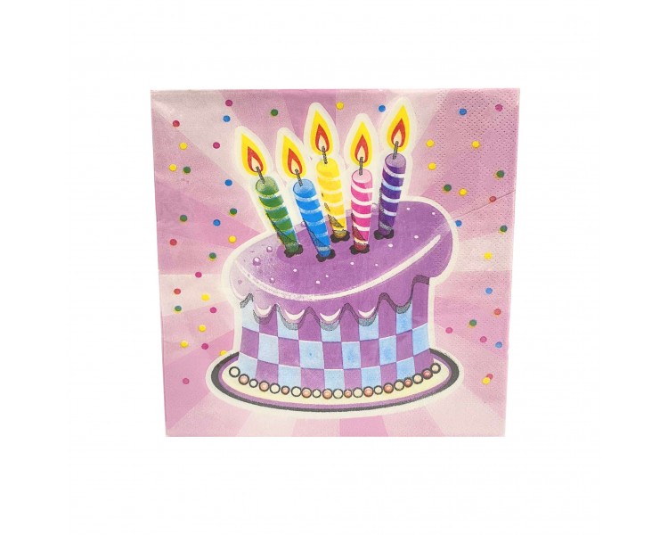 Tovaglioli Fantasia 16,5x16,5cm 20 pezzi Tovaglioli Fantasia 16,5x16,5cm 20 pezzi