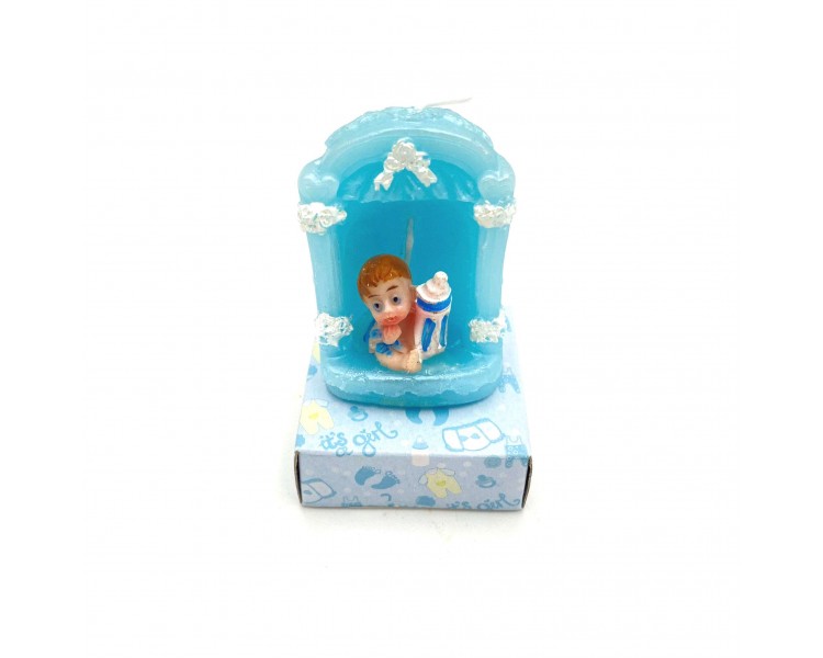 Candela | Celeste - 6x4x3cm Candela | Celeste - 6x4x3cm