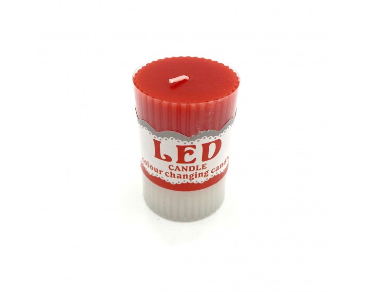Candela Led Bicolore Bianco Rosso 8x5 Candela Led Bicolore Bianco Rosso 8x5