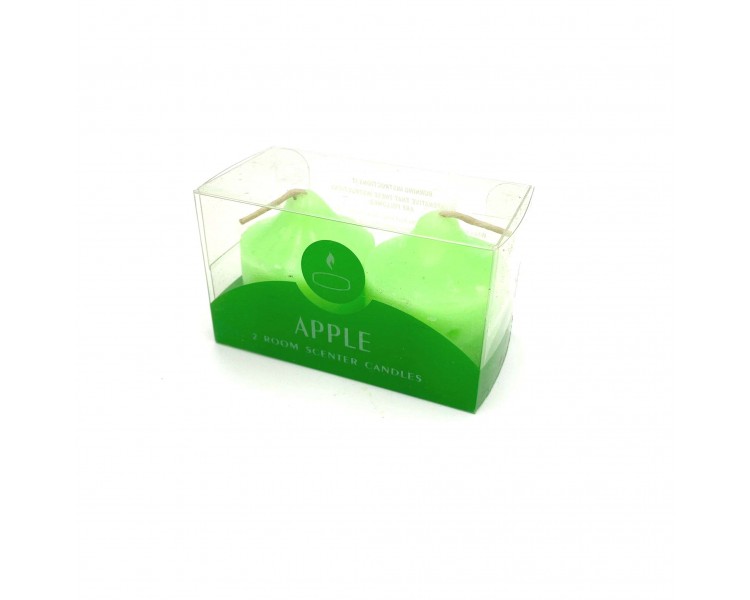 Set 2 Candele Verde | Mela - 4x5cm Set 2 Candele Verde | Mela - 4x5cm