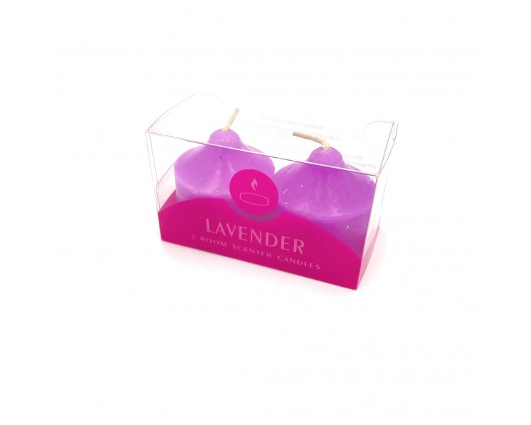 Set 2 Candele Viola | Lavanda - 4x5cm Set 2 Candele Viola | Lavanda - 4x5cm