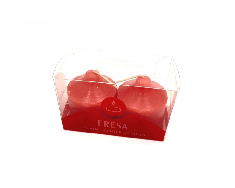 Set 2 Candele Rosso | Fragola - 4x5cm Set 2 Candele Rosso | Fragola - 4x5cm