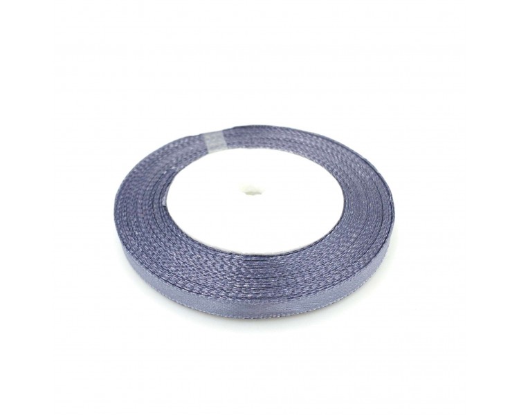Nastro Satinato | Grigio - 0,5cm x 22m