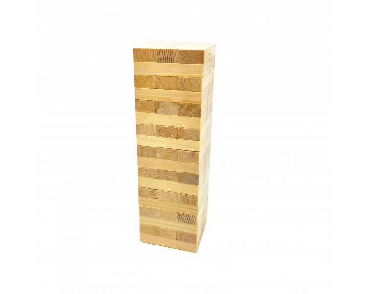 Torre Mattoncini in Legno 16,5x5x5cm 48 pezzi Torre Mattoncini in Legno 16,5x5x5cm 48 pezzi