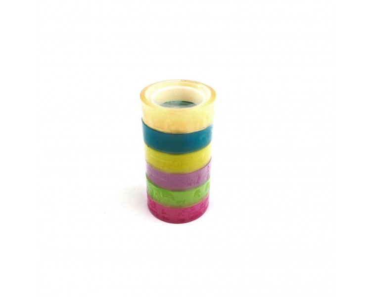 Scotch Colorati Trasparenti 12mm x 3m 6 pezzi Scotch Colorati Trasparenti 12mm x 3m 6 pezzi