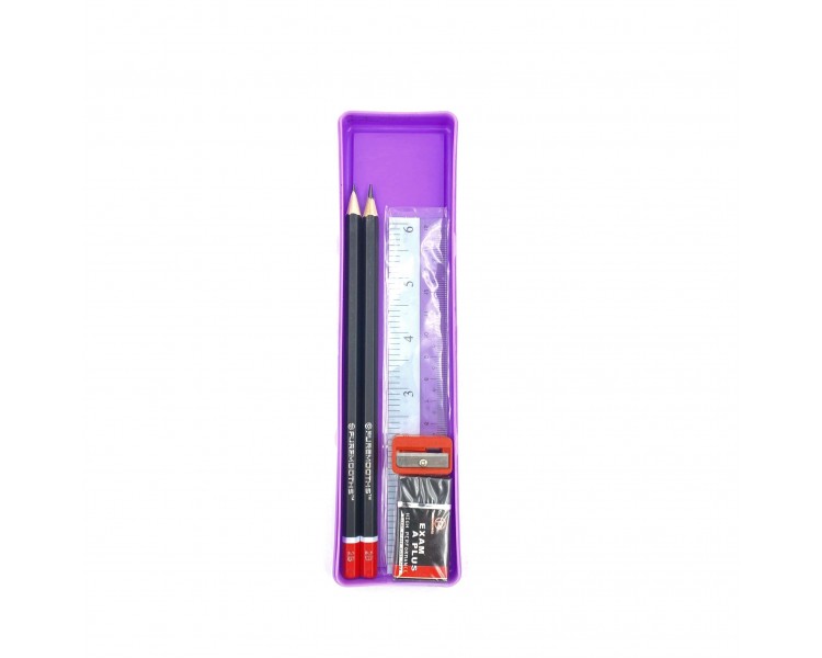 Kit Astuccio Lilla Scuro 21x5,5x2cm Kit Astuccio Lilla Scuro 21x5,5x2cm