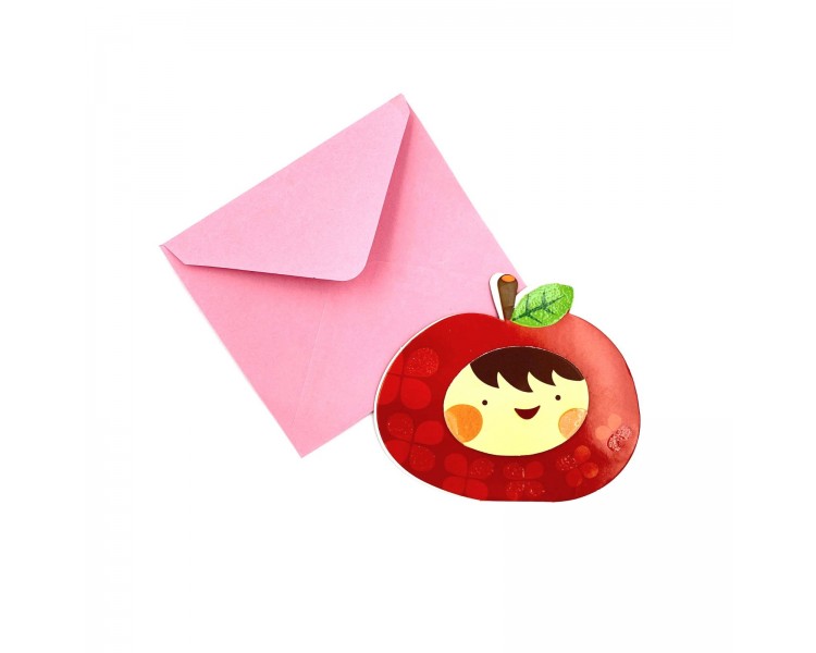 Biglietto Auguri con Busta 10x9cm Biglietto Auguri con Busta 10x9cm