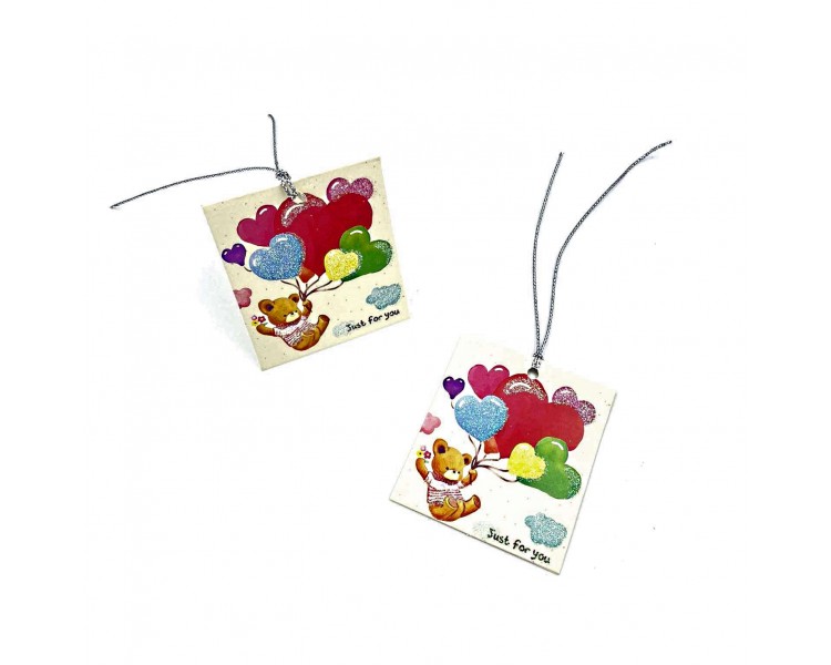 Coppia Bigliettini Auguri 5,5x6,4cm Coppia Bigliettini Auguri 5,5x6,4cm
