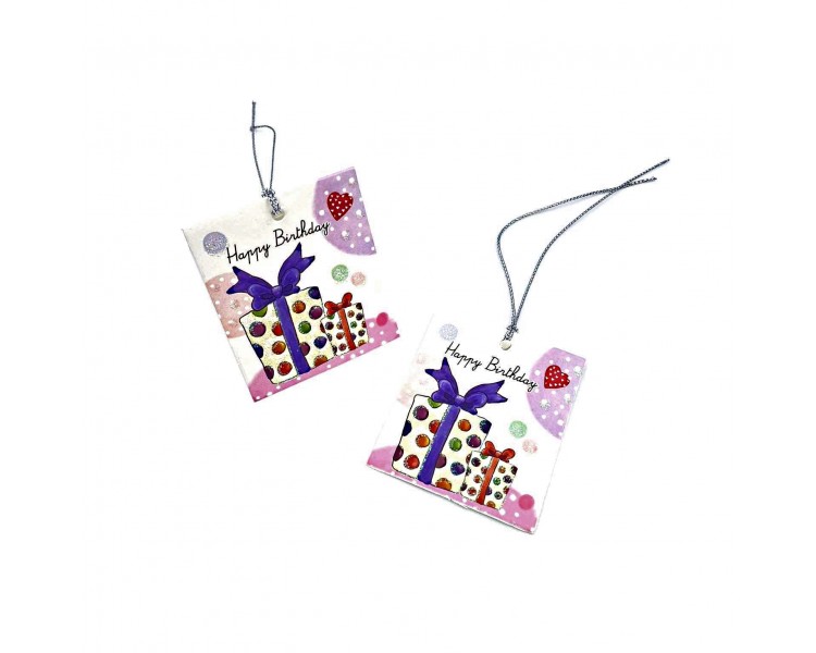 Coppia Bigliettini Auguri 5,5x6,4cm Coppia Bigliettini Auguri 5,5x6,4cm