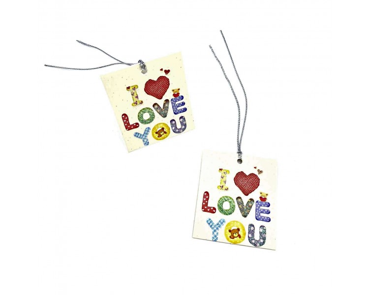 Coppia Bigliettini Auguri 5,5x6,4cm Coppia Bigliettini Auguri 5,5x6,4cm