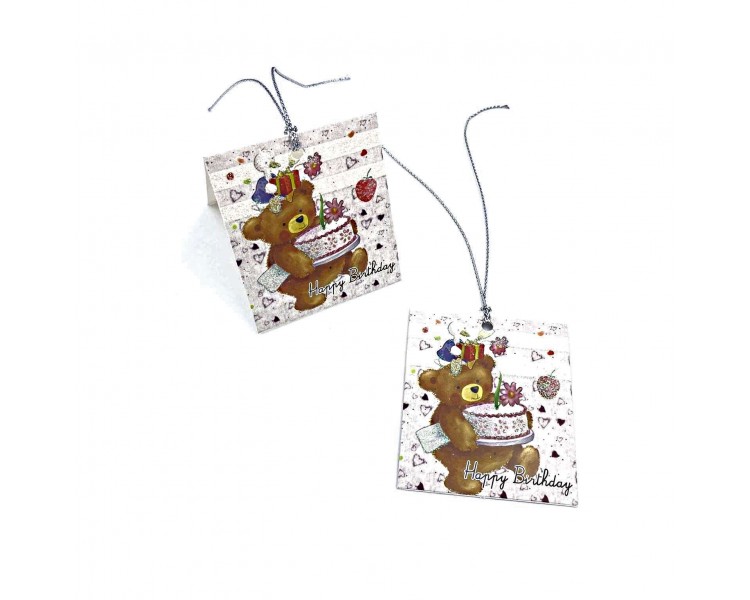 Coppia Bigliettini Auguri 5,5x6,4cm Coppia Bigliettini Auguri 5,5x6,4cm