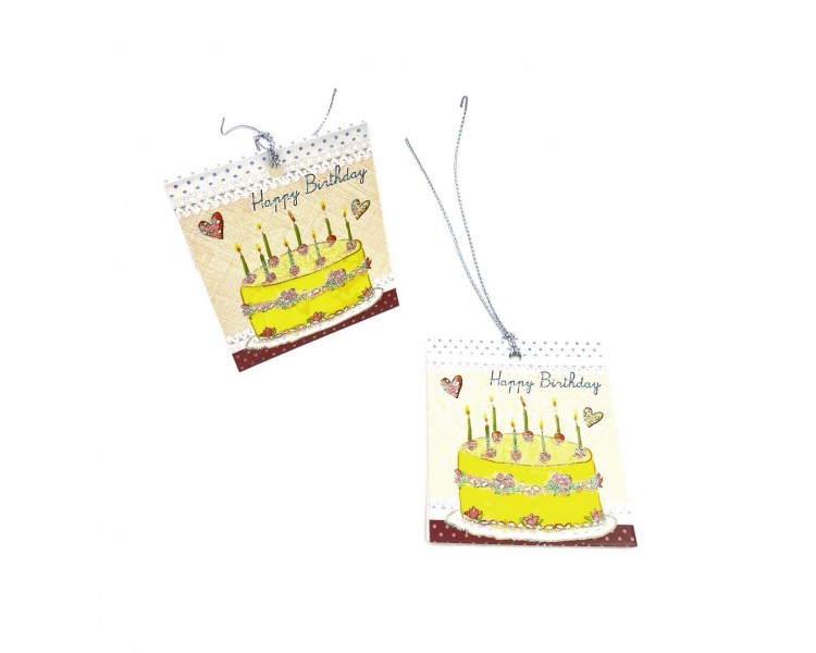 Coppia Bigliettini Auguri 5,5x6,4cm Coppia Bigliettini Auguri 5,5x6,4cm