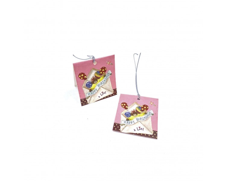 Coppia Bigliettini Auguri 5,5x6,4cm Coppia Bigliettini Auguri 5,5x6,4cm