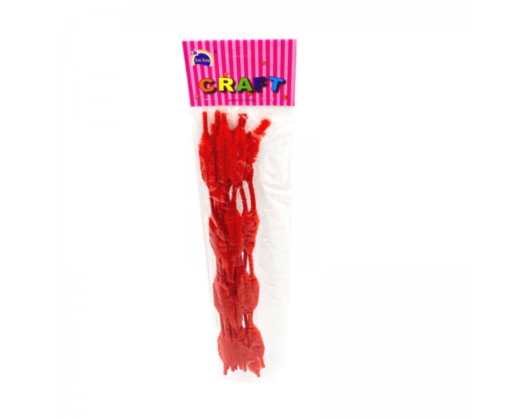 Scovolini in Ciniglia 30cm 10 pezzi Rosso Scovolini in Ciniglia 30cm 10 pezzi Rosso