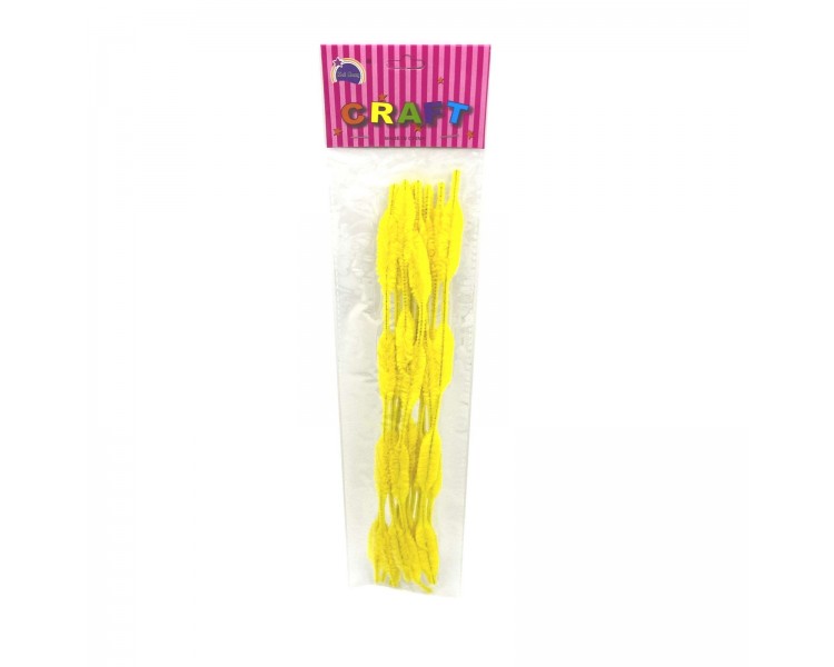Scovolini in Ciniglia 30cm 10 pezzi Giallo Scovolini in Ciniglia 30cm 10 pezzi Giallo