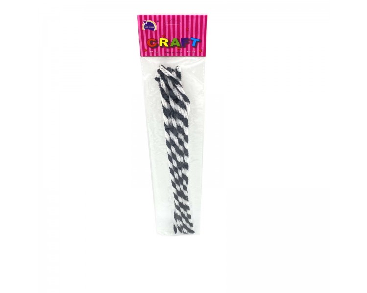 Scovolini in Ciniglia 30cm 10 pezzi Bianco-Nero Scovolini in Ciniglia 30cm 10 pezzi Bianco-Nero