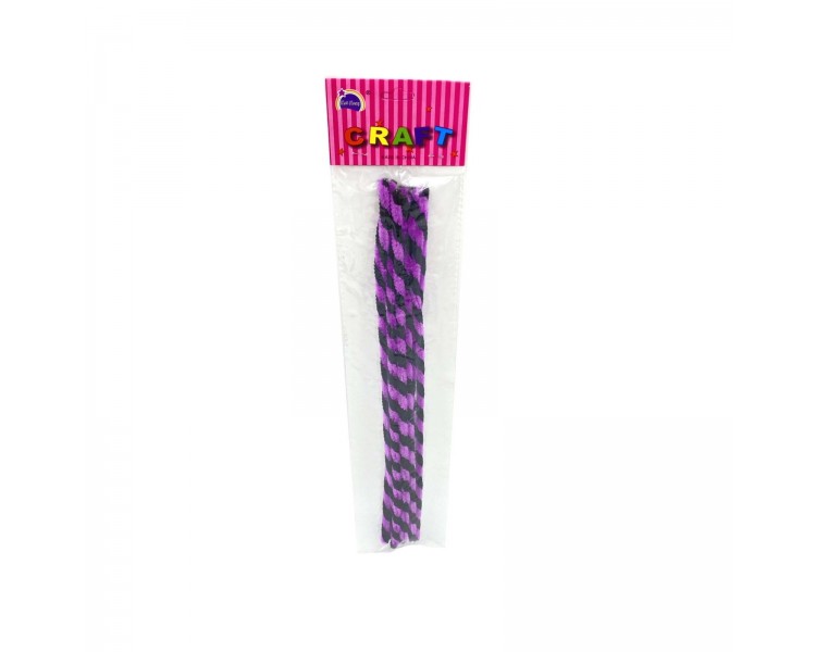 Scovolini in Ciniglia 30cm 10 pezzi Viola-Nero Scovolini in Ciniglia 30cm 10 pezzi Viola-Nero