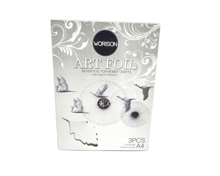 3 Fogli A4 (21x29,7cm) Argento 3 Fogli A4 (21x29,7cm) Argento