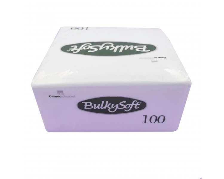 Tovaglioli "BulkySoft" | Bianco / 40x40cm - 100 pezzi Tovaglioli "BulkySoft" | Bianco / 40x40cm - 100 pezzi