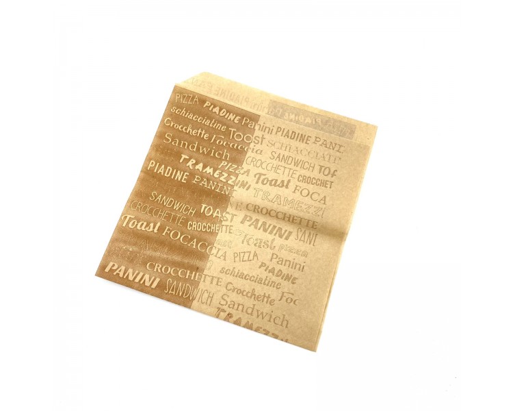 Sacchetti Speedy Snack Greaseproof | Avana / 18,5x17cm - 1000 pezzi