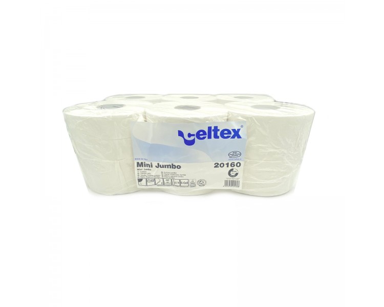 Carta Igienica "Celtex" Mini Jumbo | 2 veli / 9,2cm x 160m - 12 pezzi Carta Igienica "Celtex" Mini Jumbo | 2 veli / 9,2cm x 160m - 12 pezzi
