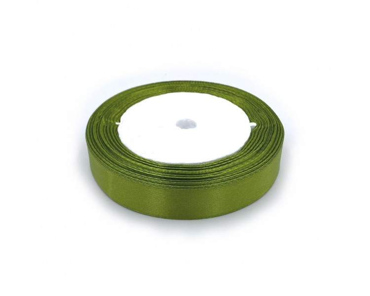 Nastro Satinato | Verde Oliva - 1,5cm x 22m