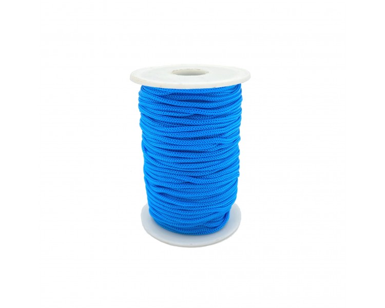 Cordoncino in Tessuto | Azzurro - 3mm x 45,7m Cordoncino in Tessuto | Azzurro - 3mm x 45,7m