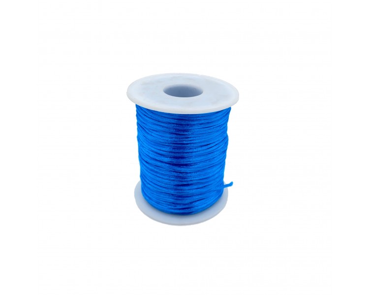 Cordoncino in Tessuto Lucido | Azzurro - 2mm x 91,4m Cordoncino in Tessuto Lucido | Azzurro - 2mm x 91,4m