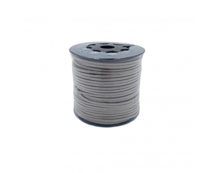 Cordoncino Finto Camoscio | Grigio - 3mm x 9,14m Cordoncino Finto Camoscio | Grigio - 3mm x 9,14m
