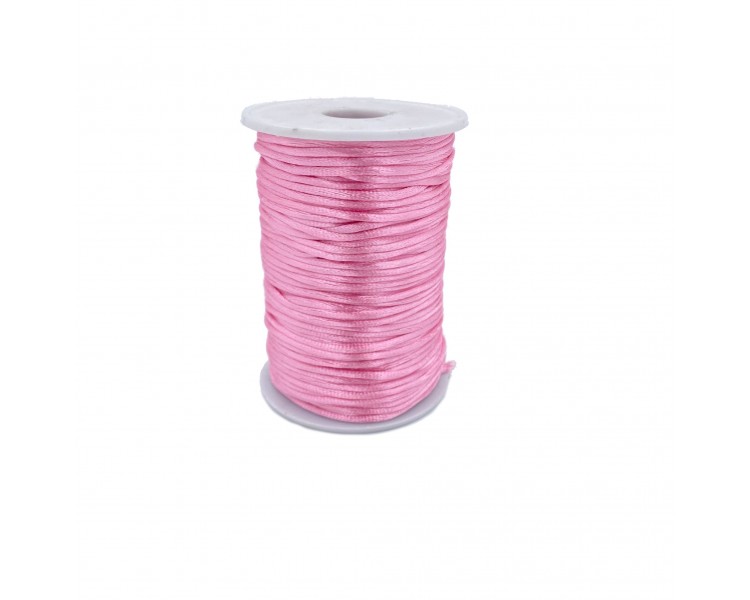 Cordoncino in Tessuto Lucido | Rosa - 3mm x 91,4m Cordoncino in Tessuto Lucido | Rosa - 3mm x 91,4m