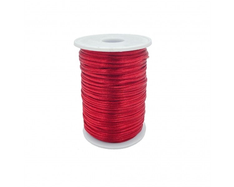 Cordoncino in Tessuto Lucido | Bordeaux - 3mm x 91,4m Cordoncino in Tessuto Lucido | Bordeaux - 3mm x 91,4m