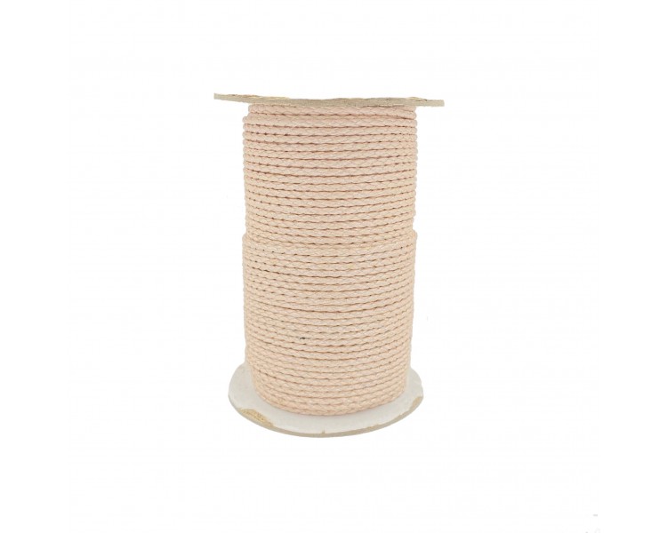 Cordoncino in Ecopelle | Panna - 3mm x 1m Cordoncino in Ecopelle | Panna - 3mm x 1m