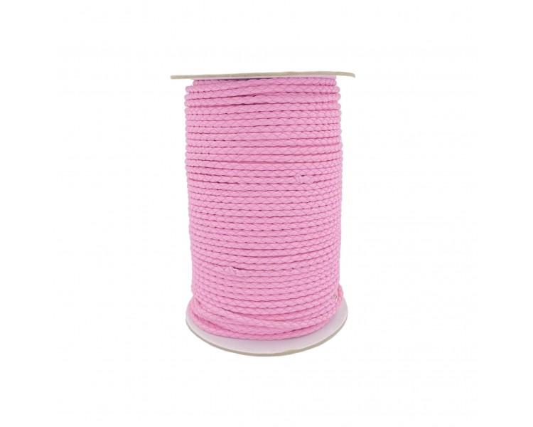 Cordoncino in Ecopelle | Rosa - 3mm x 1m Cordoncino in Ecopelle | Rosa - 3mm x 1m