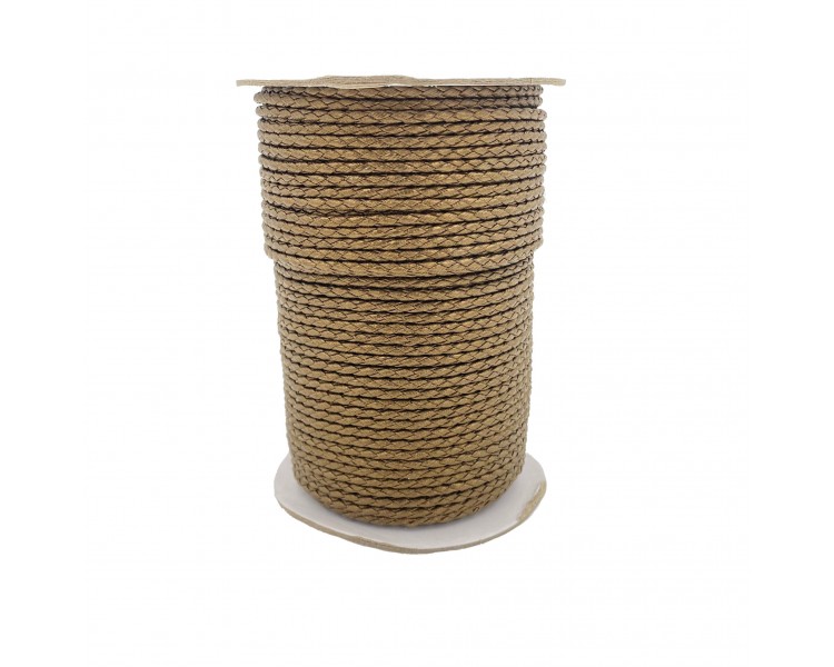 Cordoncino in Ecopelle | Marrone - 3mm x 1m Cordoncino in Ecopelle | Marrone - 3mm x 1m