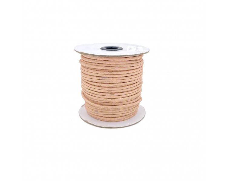 Filo in Ecopelle Cavo | Rosa - 4mm x 1m Filo in Ecopelle Cavo | Rosa - 4mm x 1m