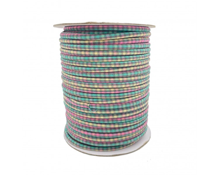 Cordoncino con Fantasia | Scacchi - 7mm x 1m Cordoncino con Fantasia | Scacchi - 7mm x 1m