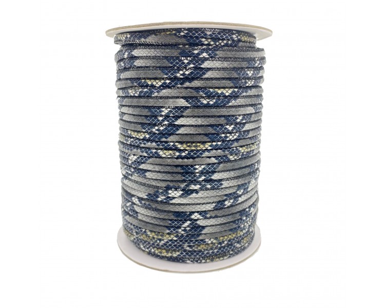 Cordoncino con Fantasia | Pitonato - 7mm x 1m Cordoncino con Fantasia | Pitonato - 7mm x 1m