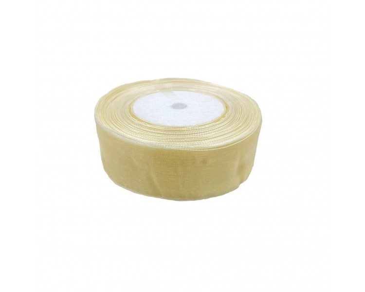 Nastro in Organza | Panna - 4cm x 22m Nastro in Organza | Panna - 4cm x 22m