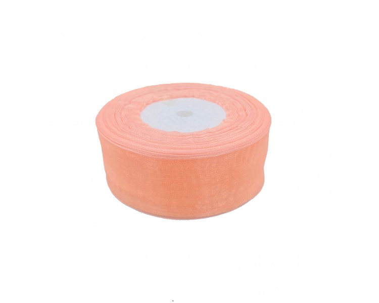 Nastro in Organza | Salmone - 4cm x 22m Nastro in Organza | Salmone - 4cm x 22m