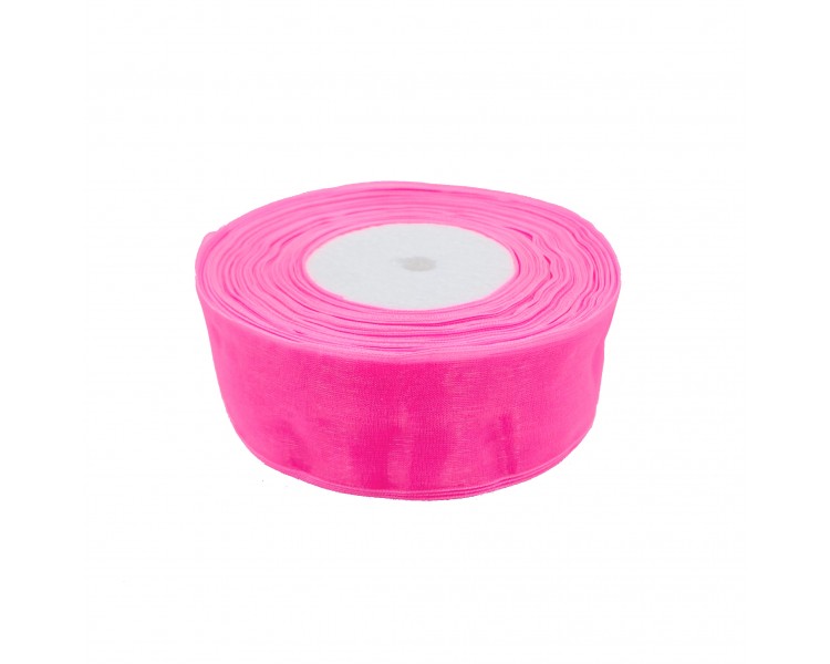 Nastro in Organza | Fucsia - 4cm x 22m Nastro in Organza | Fucsia - 4cm x 22m