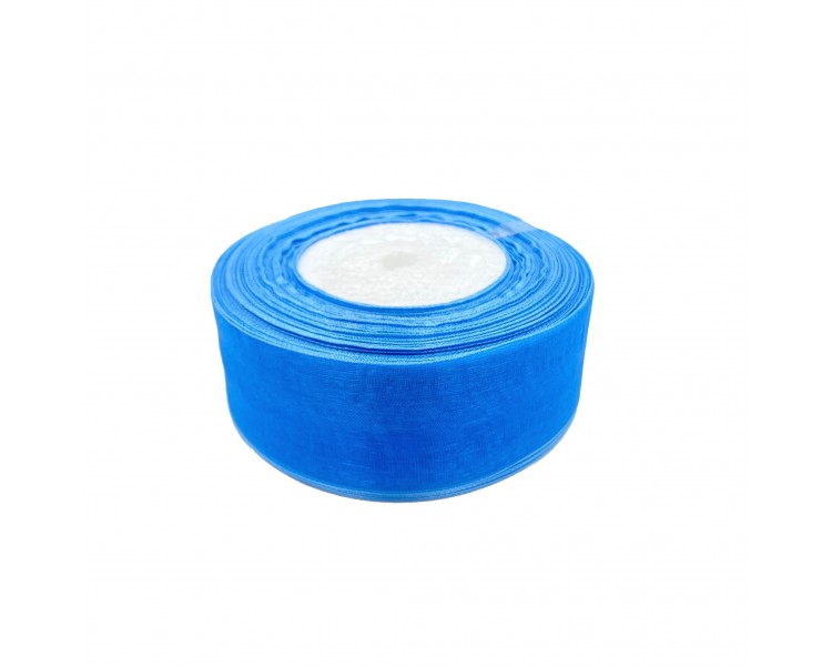 Nastro in Organza | Ceruleo - 4cm x 22m Nastro in Organza | Ceruleo - 4cm x 22m