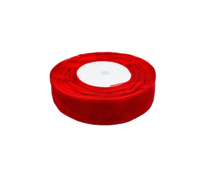 Nastro in Organza | Rosso - 3cm x 22m Nastro in Organza | Rosso - 3cm x 22m