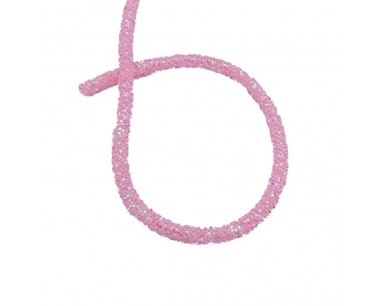Cordoncino Decorativo Cavo | Rosa - 7mm x 1m Cordoncino Decorativo Cavo | Rosa - 7mm x 1m