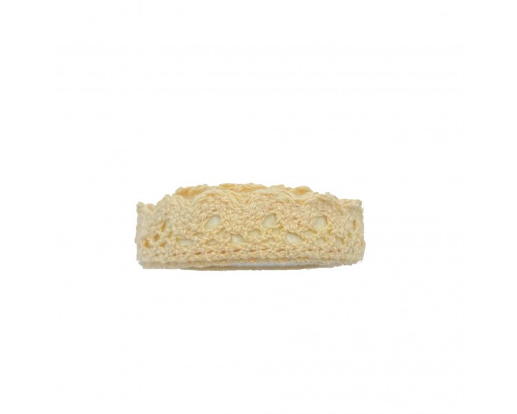 Nastro Adesivo in Pizzo | Beige - 1,5cm x 1,5m Nastro Adesivo in Pizzo | Beige - 1,5cm x 1,5m