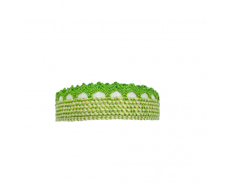 Nastro Adesivo in Pizzo | Verde Oliva - 1,5cm x 1,5m Nastro Adesivo in Pizzo | Verde Oliva - 1,5cm x 1,5m