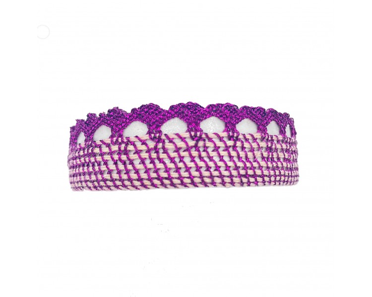 Nastro Adesivo in Pizzo | Magenta Scuro - 1,5cm x 1,5m Nastro Adesivo in Pizzo | Magenta Scuro - 1,5cm x 1,5m