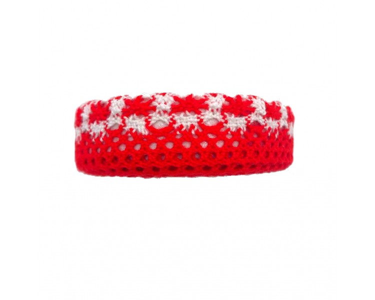 Nastro Adesivo in Pizzo | Rosso - 1,5cm x 1,5m Nastro Adesivo in Pizzo | Rosso - 1,5cm x 1,5m