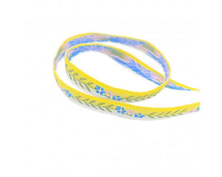Nastro Decorativo con Pattern Floreale | 1cm x 1m Nastro Decorativo con Pattern Floreale | 1cm x 1m
