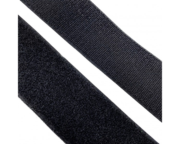 Nastro a Strappo in Velcro da Cucire | Nero - 5cm x 1m Nastro a Strappo in Velcro da Cucire | Nero - 5cm x 1m