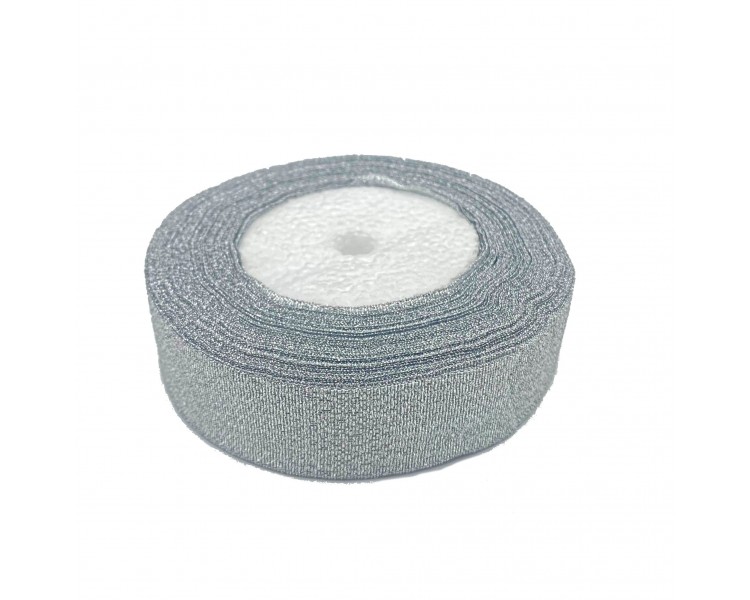 Nastro Decorativo | Argento - 2,5cm x 20m Nastro Decorativo | Argento - 2,5cm x 20m